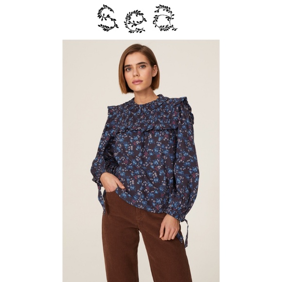 Sea New York Tops - Sea New York Tilly Smocked Long Sleeve Top